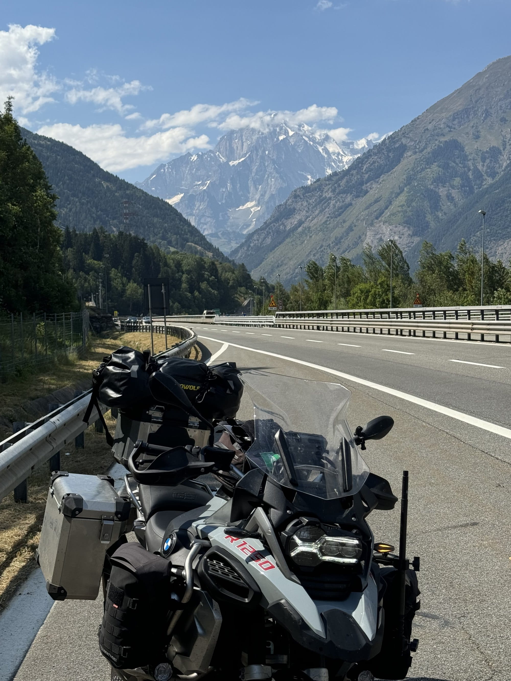Mont Blanc from the motorway